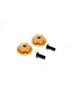 Hobao OP-0091 Dobule Locking Dust Proof Wheel Nuts (2pcs) Gold