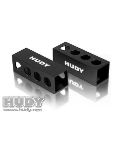 Hudy 107704 Chassis droop gauge support blocks 30mm 1/18 off road