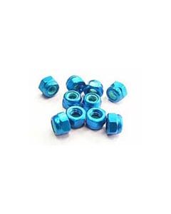 Eagle 254601 Wheel Nut Nylon 4mm blue 10pcs