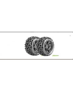Louise 3296B X-Pioneer Rim & Monster Truck Tyre MFT For X-MAXX 24mm Hex 2pcs 1/5