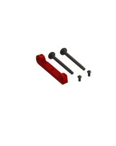 Arrma ARA330659 Front Upper Suspension Mount CNC Aluminum Red