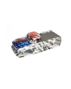 Arrma ARA410006 Infraction 6S BLX Painted Body, Silver/Red 1/7