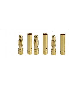 Ace Power 4MF 4mm Bullets 3 pairs ( 3 Male, 3 Female)