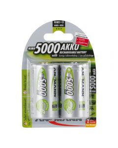 Ansmann 5030922 NiMH Mono D rechargeable battery  5000mAh/ 1.2v maxE 2 pcs