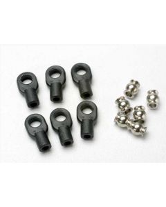 Traxxas 5349 Rod ends, small, with hollow balls (6) (for Revo® steering linkage)