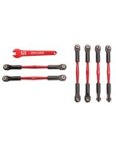Traxxas 5539X Turnbuckles, aluminum (red-anodized), camber links