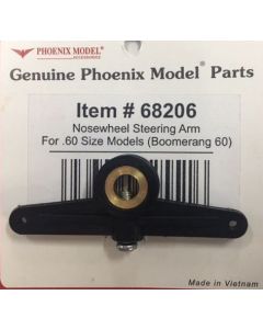 Phoenix Model 68206 Nosewheel Double Steering Arm for .60 Size Engine (13/64 Rod)
