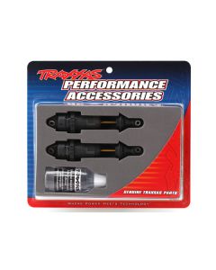 Traxxas 7461X Shocks, GTR Long Hard-anodized (2) (without springs)