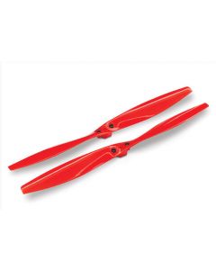 Traxxas 7928 Rotor blade set, red (2) (with screws)