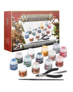 Games Workshop 80-17 Warhammer Age of Sigmar: Paint + Tools Set (52170299003)