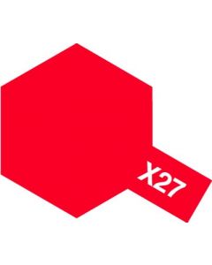 Tamiya 81527 Acrylic Mini X-27 Clear Red - 10ml Bottle