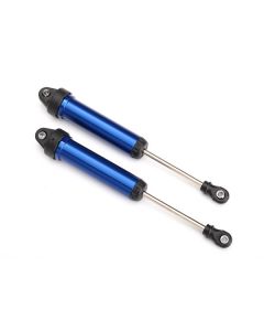 Traxxas 8451X  Shocks, GTR, 134mm, aluminum (blue-anodized) (fully assembled w/o springs) (front, no threads) (2)