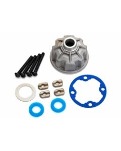 Traxxas 8681X Carrier, differential (aluminum)/ x-ring gaskets (2)/ ring gear gasket/ spacers (4)/ 12.2x18x0.5 MW