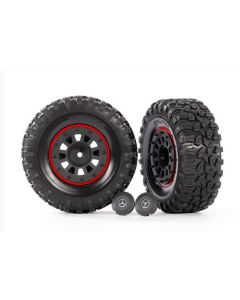 Traxxas 8874 Tires and wheels, assembled, glued  (2) 1/10