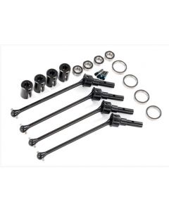 Traxxas 8996X Driveshafts, steel constant-velocity (assembled), front or rear (4)