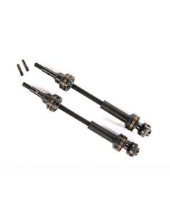 Traxxas 9051X Driveshafts, front, steel-spline constant-velocity (complete assembly) (2) for 4x4