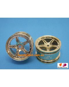 ARP 9850GR 1.9" 5-Spoke Enzo Wheel/Gold Chrome 32mm (2pcs) 1:10