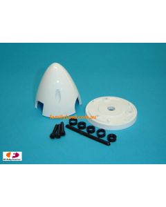 Du-Bro 545 2-1/2" Three Blade Spinner White (QTY/PKG: 1 )