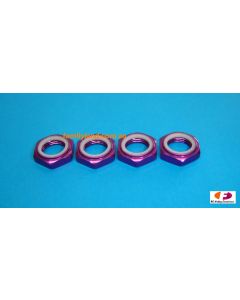 Eagle 254713 17mm Nylon Nut Purple 4pcs (Kyosho/Mugen)