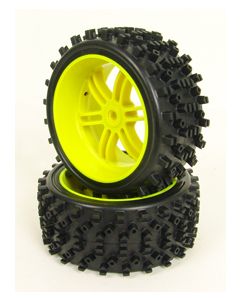 CEN GL0079 Wheel & Tyre Set for 1/5 Cen Matrix Buggy (2pcs)