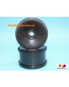 Great Vigor C06B01BA Dish Wheels Black 1/6 (2pcs) (17mm hex, 195mm dia, 63mm height)
