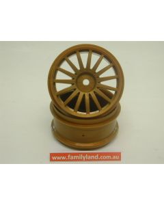 Kyosho TRH121GL Wheel 15-Spoke /Gold 1:9 Scale DRX 2pcs