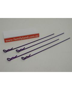 Venom 0193P Purple Long Body Clip 4pcs