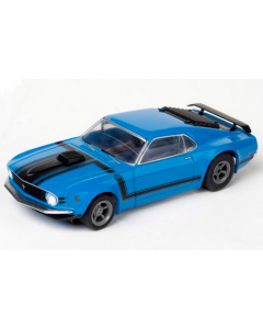 AFX 22026 Mustang Boss 302 – Blue 1/64 (Collector Series CLEAR)