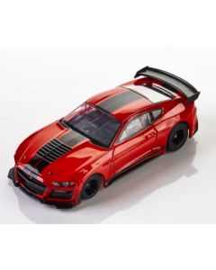 AFX 22077 Shelby Mustang GT500 2021 Race Red/Blk HO Slot Cars