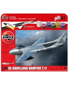 Airfix 55204A Gift Set - de Havilland Vampire T.11 Plastic Model Kit 1/72