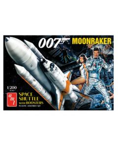 AMT 1208 1/200 Moonraker Shuttle w/Boosters - James Bond Plastic Model Kit