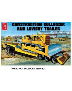AMT 1218 Construction Bulldozer and Lowboy Trailer 1/25