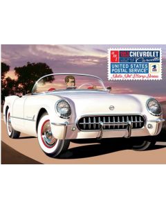 AMT 1244 1:25 1953 Chevy Corvette (USPS StampSeries) w/ Collectible Tin