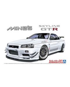 Aoshima 059869 Mine's BNR34 Skyline GT-R '02 (Nissan) 1/24