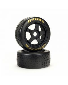 Arrma ARA550071 Dboots Hoons 42/100 2.9 Gold Belted 5-Spoke Wheels and Tyres 1/8