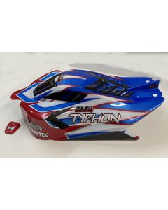 Arrma 406164 TLR Tuned Typhon RTR Painted Body, Red/Blue 1/8