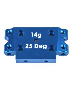 Team Associated 72006 DR10 FT Alu Front Bulkhead, 25deg, blue