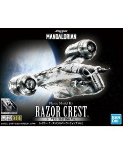 Bandai 5061795 Star Wars The Mandalorian Vehicle Model EX018 Razor Crest Silver Coating Ver.