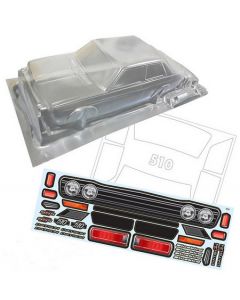 Bodyworx N047 Clear Body Datsun 510 1/10 195mm 