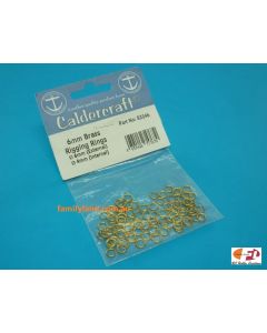 Caldercraft 83546 Brass Rigging Rings - Dia 6mm (4mm Internal)