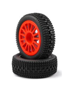 Carisma 15752 GT24 i20 Front Wheel and Tyre Set (2) 1/24