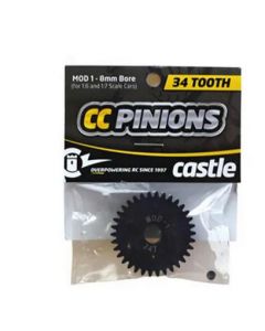 Castle Creations 010006533 34T Mod1 Pinion suit 8mm Shaft