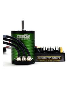 Castle Creations 010011508 Sidewinder 3 WP 1/10 ESC 1406-7700kv 2S Combo