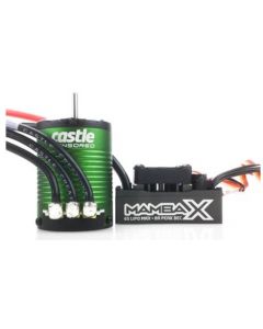 Castle 010015504 Mamba X, 25.2v WP ESC and 1406-7700kv Sensored Combo