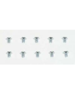 Team Corally 1223 Steel Screw M2x10mm Phillip Flat Head (10)