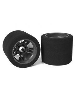 Team Corally 14718-35 Attack foam tires - 1/8 SSX-8 - 35 shore - Rear - 72mm - Carbon Flex Rims - 2pcs