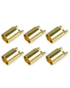 Team Corally 50164 Bullit Connector 6.5mm - Female - Gold Plated - Ultra Low Resistance