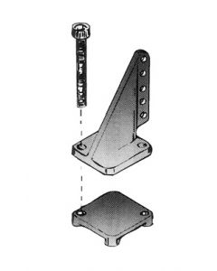 Du-Bro 716 Super Strength T-Style Control Horn (2 pcs)