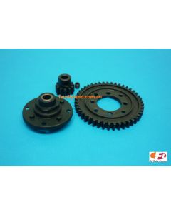 DHK P123 CENTRAL DIFF GEAR 45T/ 12T (ZINC ALLOY)