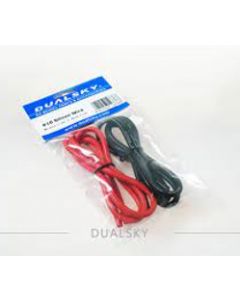 Dualsky 40114 12AWG Silicone Wire, 1m Red, 1m Black